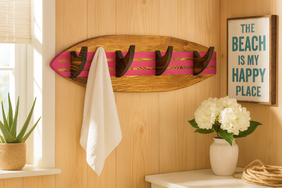 Surfboard Coat/Towel Hanger